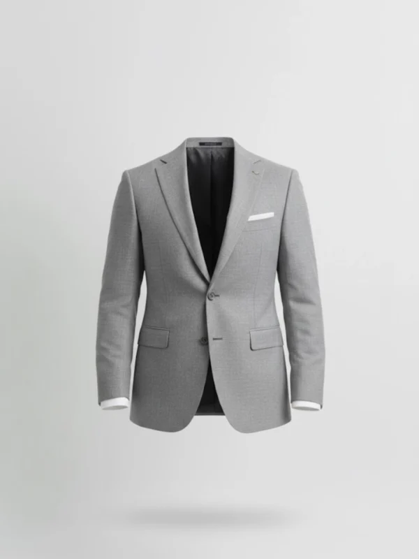 SuitsHeritage Men’s Textured Grey Regular Fit Blazer Main