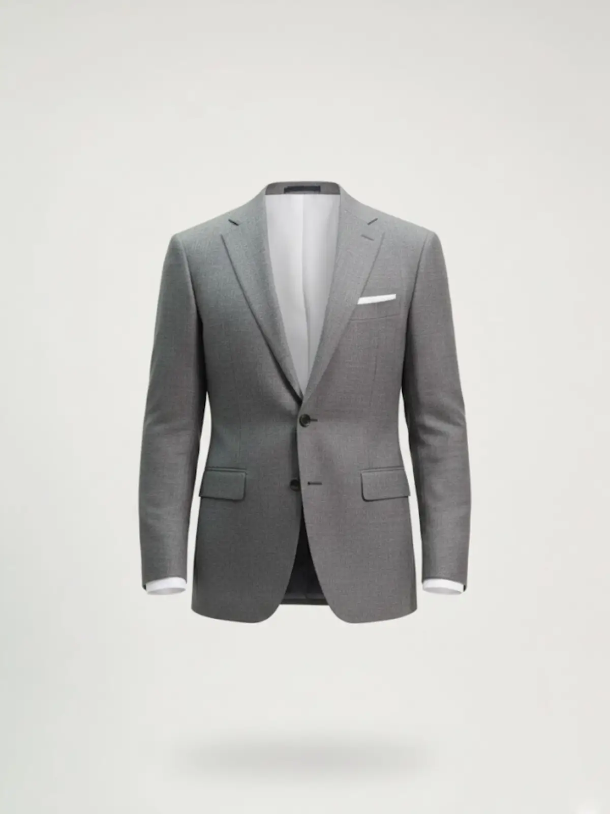 SuitsHeritage Men’s Textured Light Grey Regular Fit Blazers SuitsHeritage Men’s Textured Light Grey Regular Fit Blazers