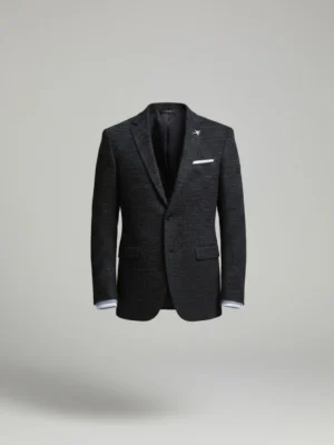 SuitsHeritage Men’s Textured Navy Regular Fit Blazer Main