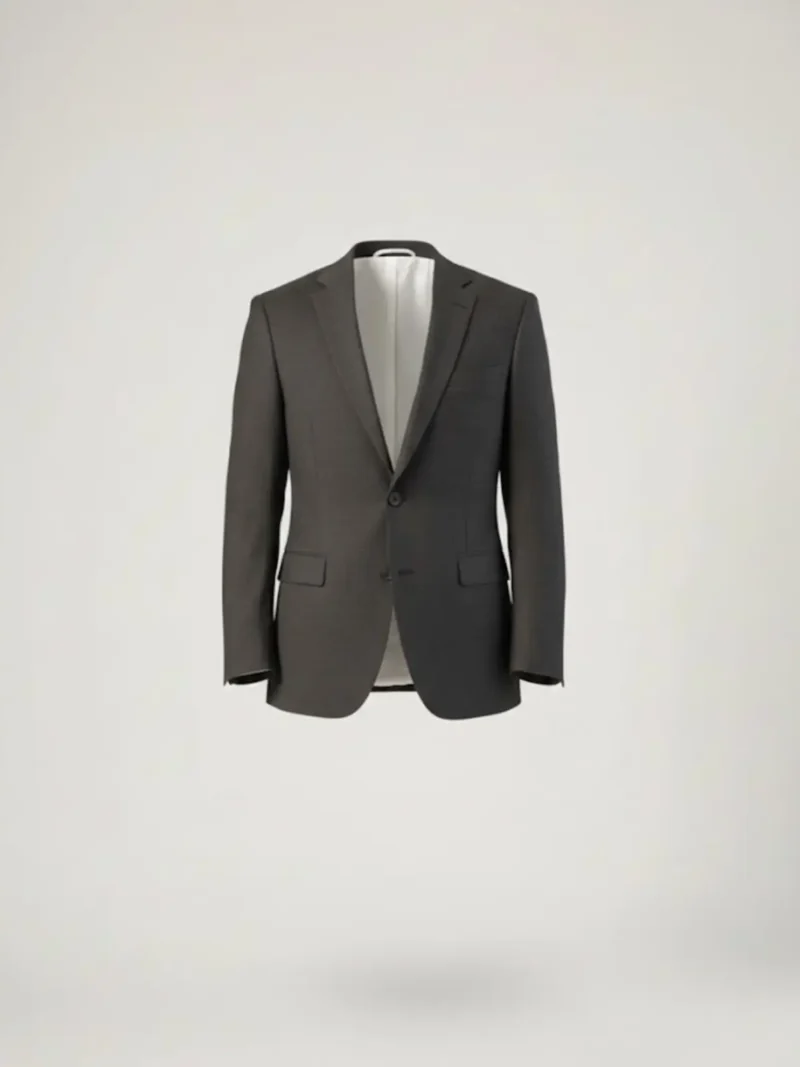 Suitsheritage Men's Check Dark Grey Regular Fit Blazer Main