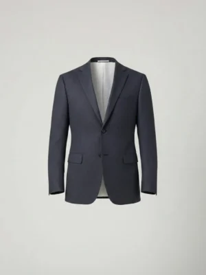 Suitsheritage Men's Plaid Blue Relaxed Fit Blazer Main