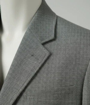 Heritage Wool Birdseye Grey Suit Collar