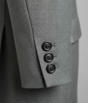 Heritage Wool Birdseye Grey Suit Cuffs