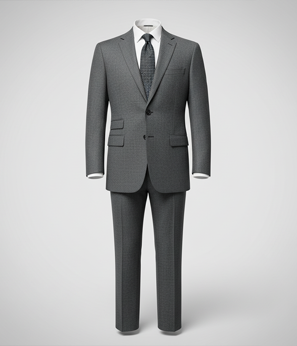 Heritage Wool Birdseye Grey Suit