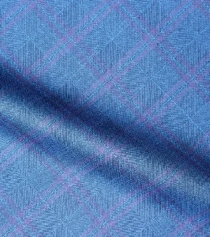Dormeuil Amadeus 365 Wool Fabric - B Blue One