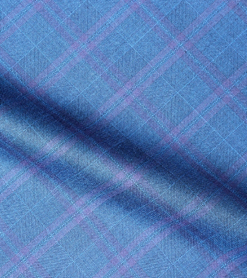 Dormeuil Amadeus 365 Wool Fabric - B Blue One