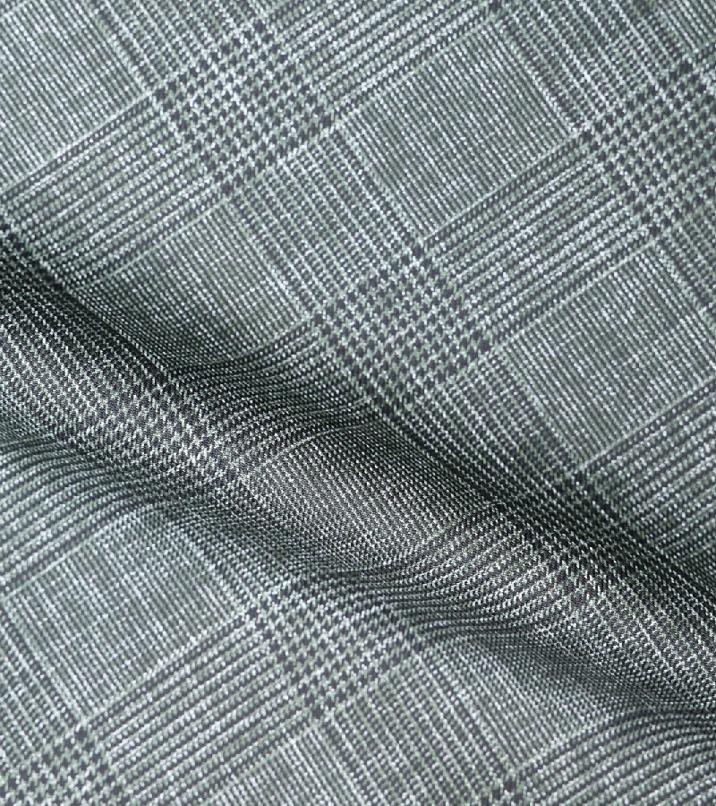 Dormeuil Dorsilk Wool & Silk Fabric - D Grey One