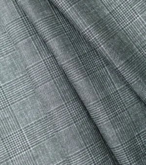 Dormeuil Dorsilk Wool & Silk Fabric - D Grey Three