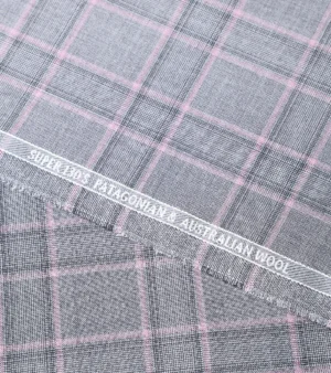 Dormeuil Echo Super 130's Wool Fabric - P Grey Four