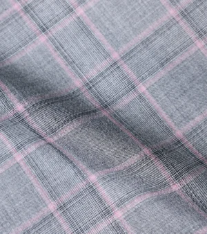 Dormeuil Echo Super 130's Wool Fabric - P Grey One