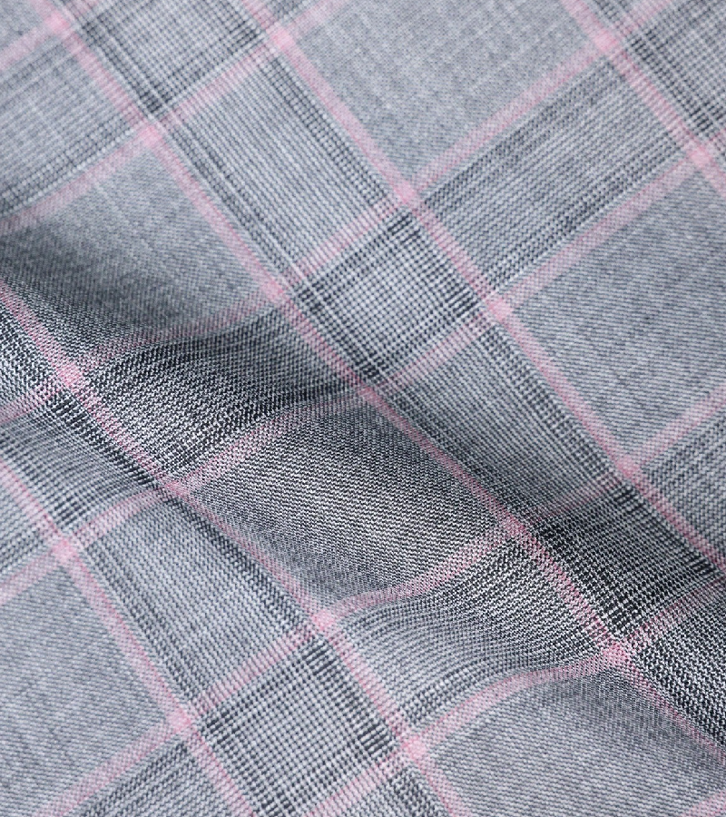 Dormeuil Echo Super 130's Wool Fabric - P Grey One