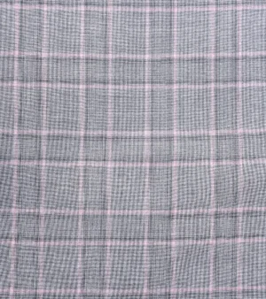Dormeuil Echo Super 130's Wool Fabric - P Grey Two