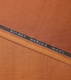 Dormeuil Exel Wool Fabric - Rust Brown Four