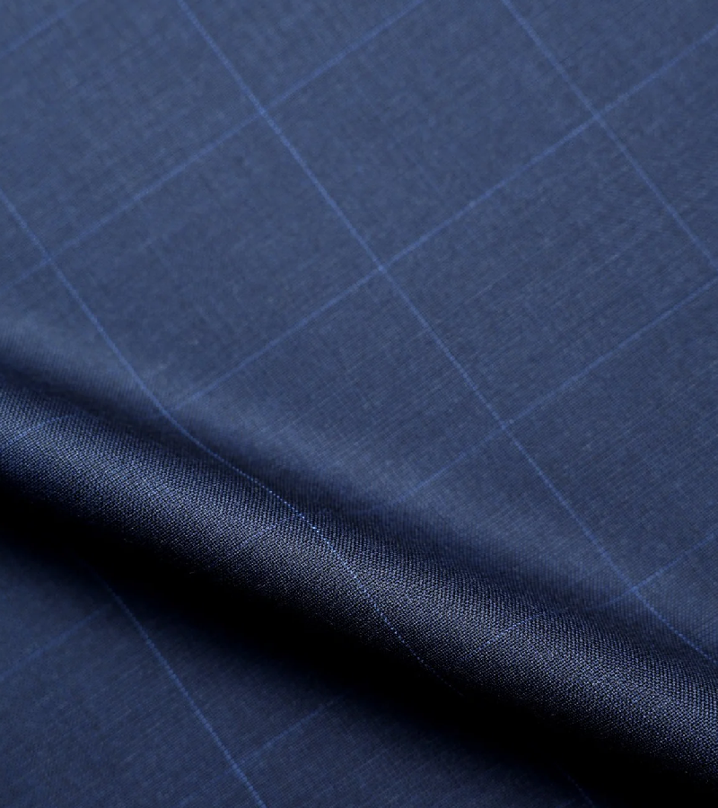 Drago Biella Fine Super 130's Wool Fabric - Dark Blue One