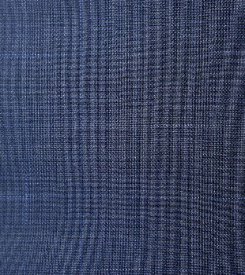 Drago Biella Fine Super 130's Wool Fabric - Dark Blue Two