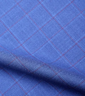 Drago Biella Fine Super 130's Wool Fabric - F Blue One
