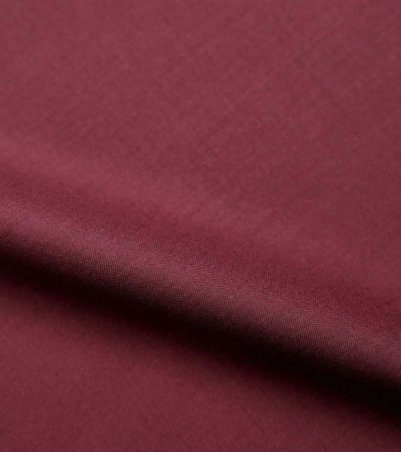 Drago Lanificio Biella Super 130's Wool Fabric - Maroon One