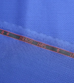 Drago Luxury Cool Micron Super 160's Wool Fabric - R Blue Five