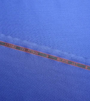 Drago Luxury Cool Micron Super 160's Wool Fabric - R Blue Four