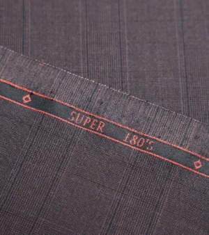 Drago Luxury Cool Micron Super 180's Wool Fabric - Brown Five