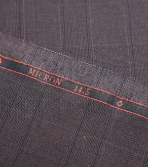 Drago Luxury Cool Micron Super 180's Wool Fabric - Brown Four