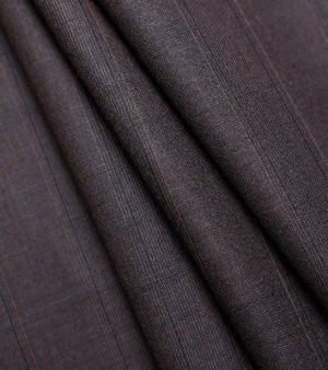 Drago Luxury Cool Micron Super 180's Wool Fabric - Brown Three