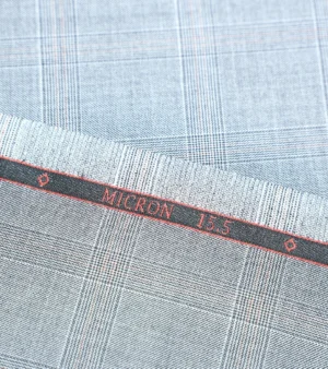 Drago Luxury Micron Super 160's Wool Fabric - Sky Blue Four