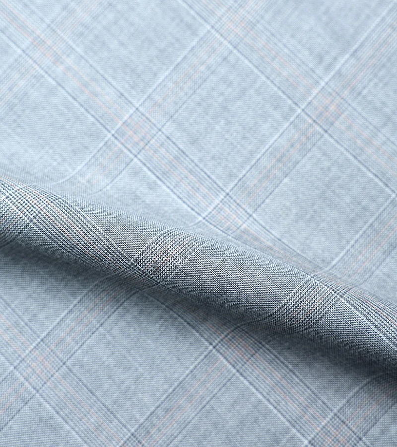 Drago Luxury Micron Super 160's Wool Fabric - Sky Blue One