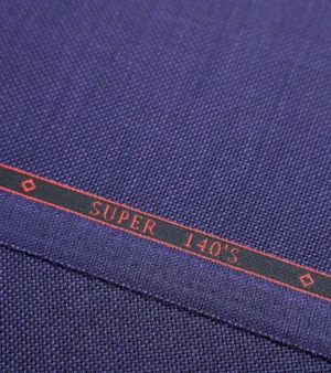 Drago Multi Function Super 140's Wool Fabric - Purple Four