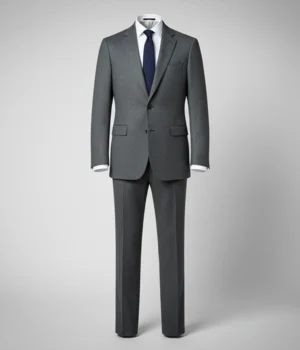 Heritage Wool Solid Grey Suit