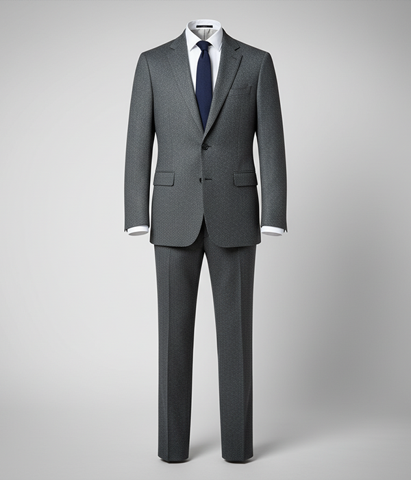 Heritage Wool Solid Grey Suit