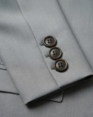 Heritage Wool Solid Light Grey Suit Cuffs