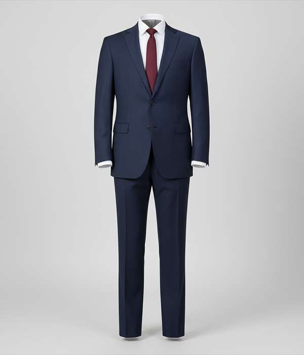 Heritage Wool Solid Navy Suit