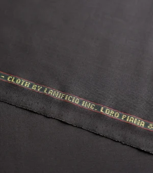 Loro Piana Super 150's Wool Fabric - Black Five
