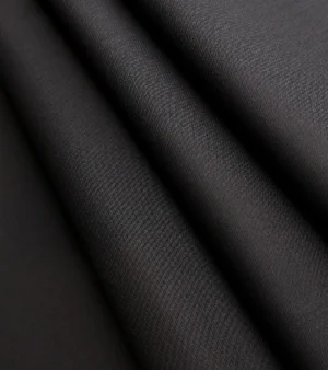 Loro Piana Super 150's Wool Fabric - Black Three