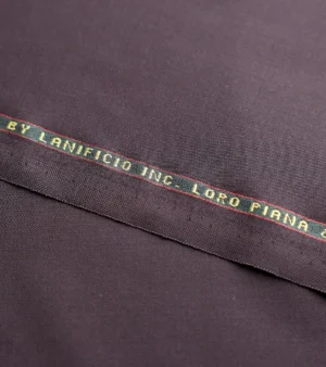 Loro Piana Super 150's Wool Fabric - Burgundy Five