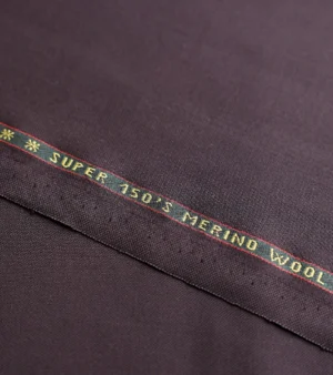 Loro Piana Super 150's Wool Fabric - Burgundy Four