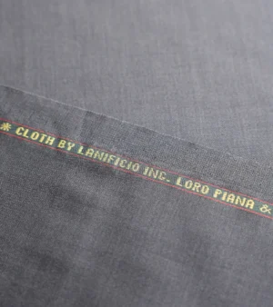 Loro Piana Super 170's Wool & Silk Fabric - Charcoal Five