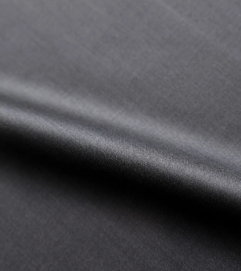 Loro Piana Super 170's Wool & Silk Fabric - Charcoal One