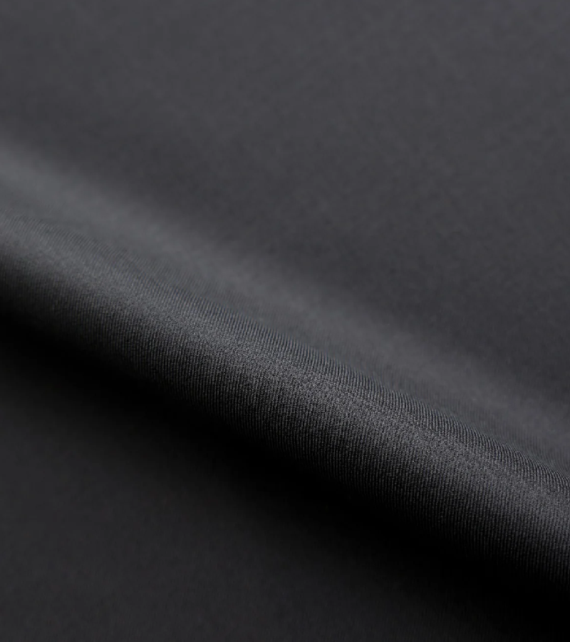 Loro Piana Tasmanian Extrafine Super 150's Wool Fabric - Black One