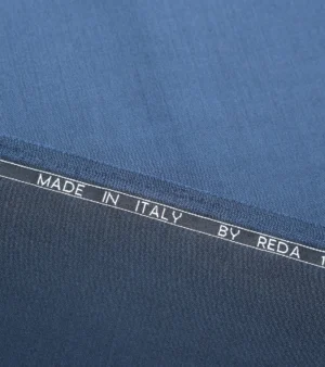 Reda Super 110's Wool Fabric - D Blue Five