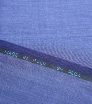 Reda Super 130's Wool Fabric - P Blue Five