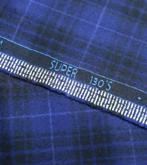 Reda Super 130's Wool Fabric - R Blue Four