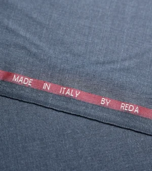 Reda Super 150's Wool Fabric - Charcoal 2 Five