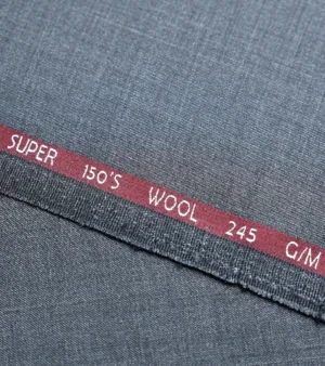 Reda Super 150's Wool Fabric - Charcoal Five