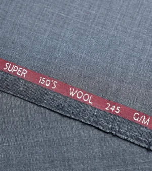Reda Super 150's Wool Fabric - Charcoal Four