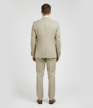 Shop The Heritage Wool Solid Beige Suit