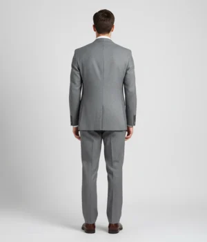Shop The Heritage Wool Solid Grey Suit